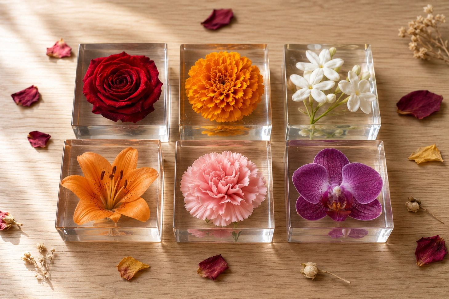 Which Wedding Flowers Preserve Best in Resin? A Color-by-Color Guide