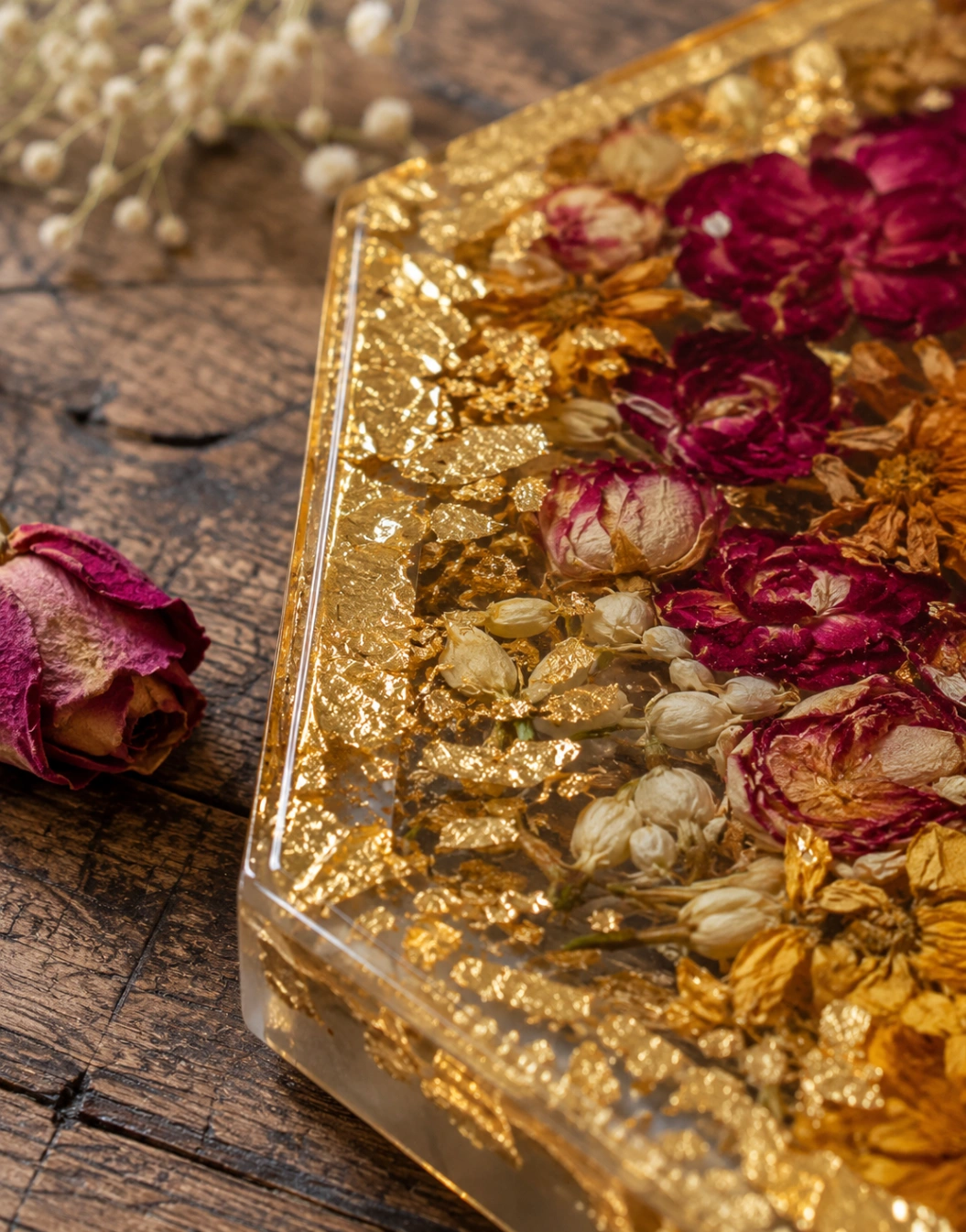 Premium Hexagonal Varmala Preservation Frame view 3