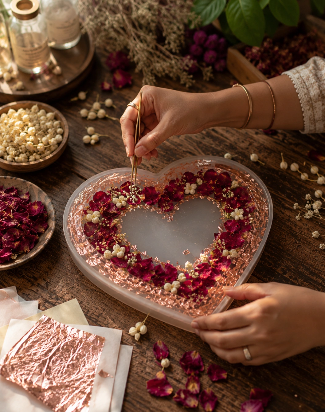 Heart-Shaped Varmala Preservation Frame view 3