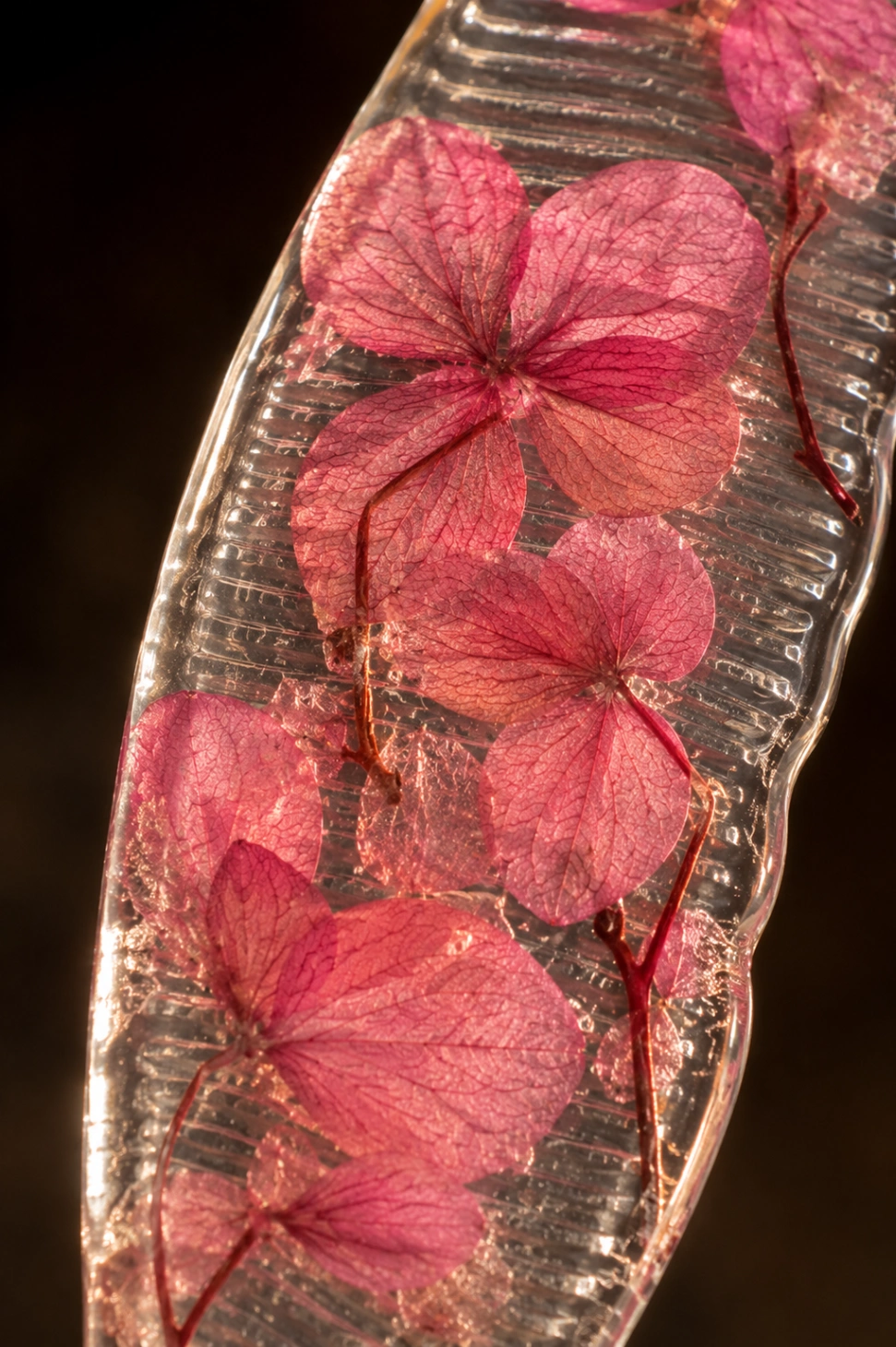 Pressed Flower Resin Bookmark view 4